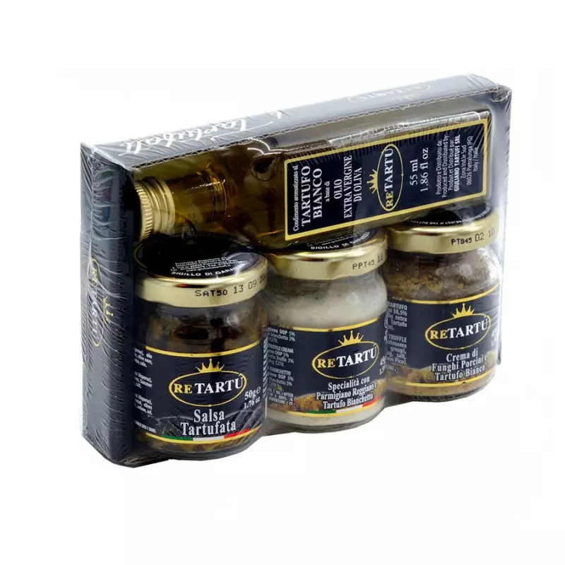 Four Italian Truffle Specialities - Olive Oil Cream Speciality and Truffled Sauce