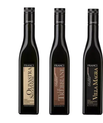 Franci Extra Virgin Olive Oil Selection: Villa Magra, Trebbiane, Olivastra 500 ml x 3