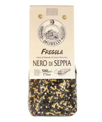 Fregula with squid ink 500 gr