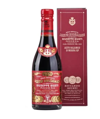 Gift Box Balsamic Vinegar of Modena PGI 3 Gold Medals "Riccardo Giusti" 250 ml