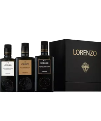 Gift Box Extra Virgin Olive Oil "I Tre Lorenzo" Barbera 500 ml x 3