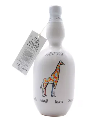 Giraffe Ceramic Bottle with Extra Virgin Olive Oil 500 ml