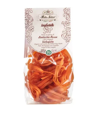 Gluten Free Tagliatelle with Organic Red Lentil Flour 250 gr