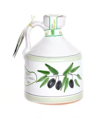 Handmade Ceramic Jar Angel with Extra Virgin Olive Oil 500 ml