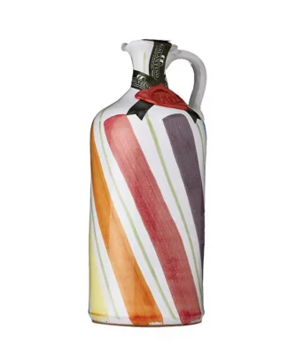 Handmade Ceramic Jar Arcobaleno with Extra Virgin Olive Oil 500 ml