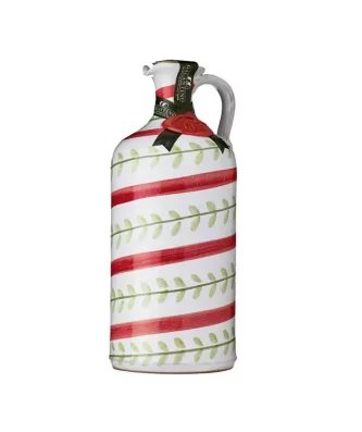 Handmade Ceramic Jar Foglie with Extra Virgin Olive Oil 500 ml