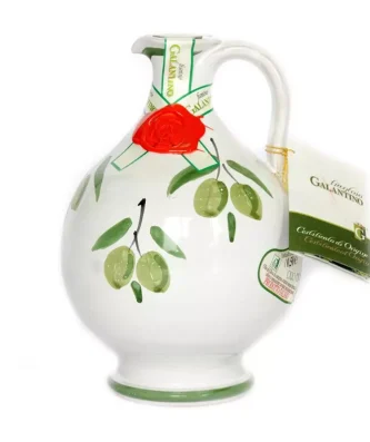 Handmade Ceramic Jar Rita with Extra Virgin Olive Oil 500 ml