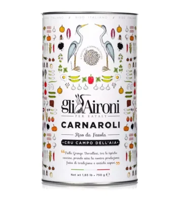 Italian Carnaroli Cru Rice Campo dell'Aia in tin 750 gr