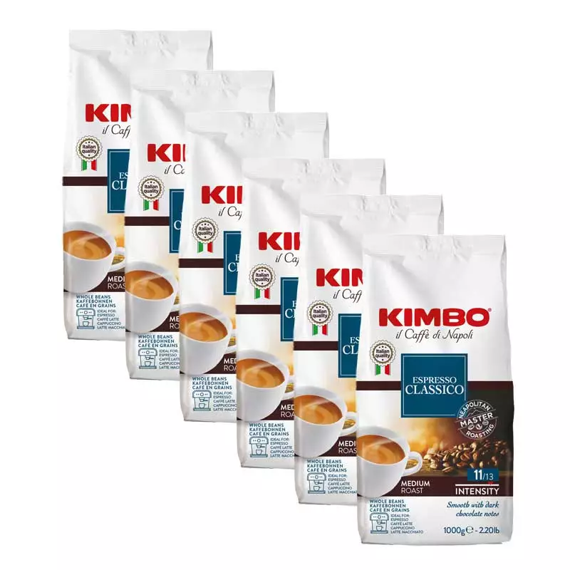 Kimbo Espresso Classico coffee beans 1 kg x 6