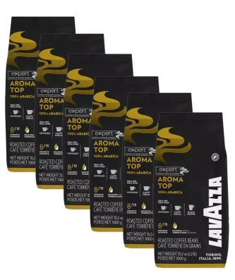 Lavazza Coffee Beans Arabica 100% Aroma Top 1 kg x 6