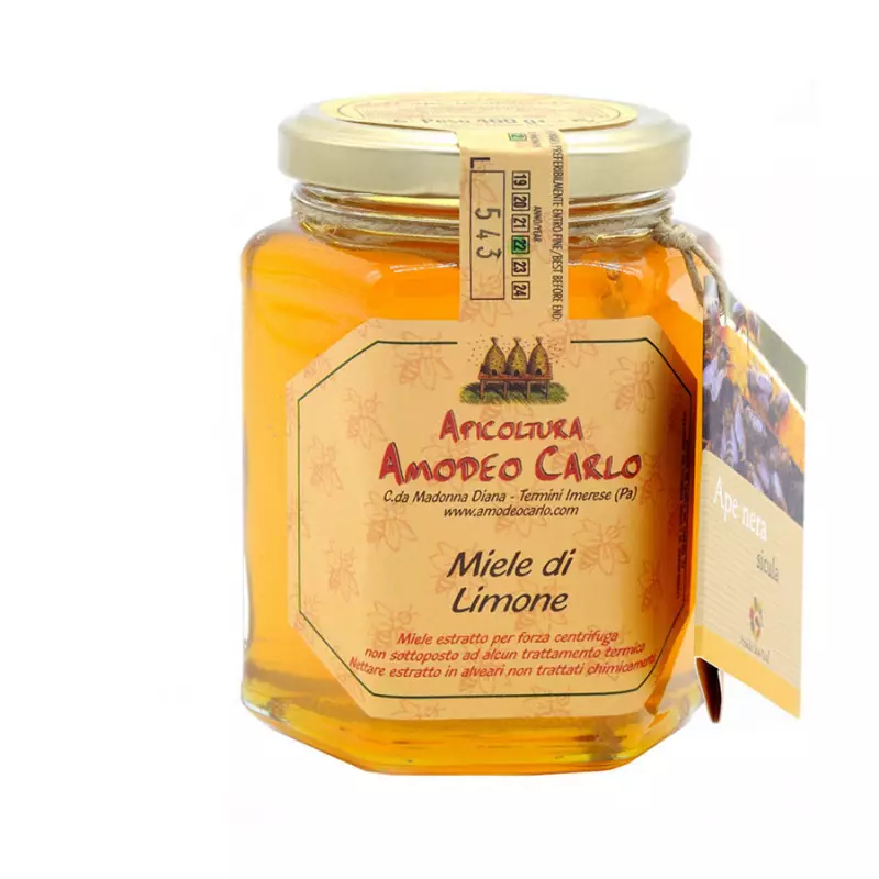 Lemon Honey Sicilian Black Bee 400 gr