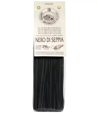 Linguine with Cuttlefish Ink with Wheat Germ 250 gr