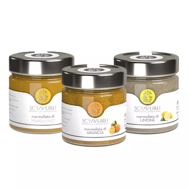 Marmalades Set Lemon Orange and Mandarin 250 gr x 3