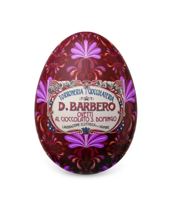 Metal tin egg with dark chocolate eggs Santo Domingo 100 gr