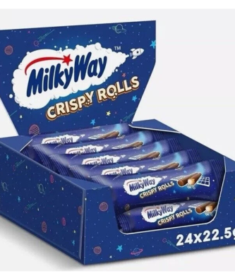 Milky Way Crispy Wafer Rolls 22.5g 24 Pack