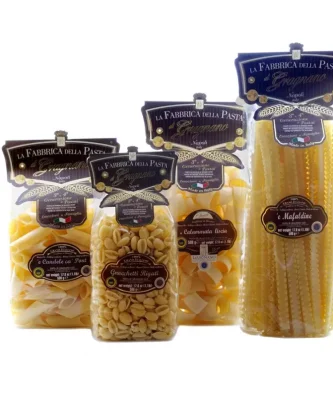 Minipack Pasta di Gragnano IGP - Calamarata, Pennoni, Mafaldine, Gnocchetti 500 gr x 4