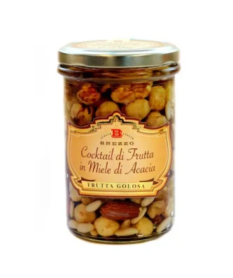 Mix of Almonds, Hazelnuts and Walnuts in Acacia Honey 350 gr