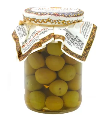 Natural Green Olives in brine 300 gr