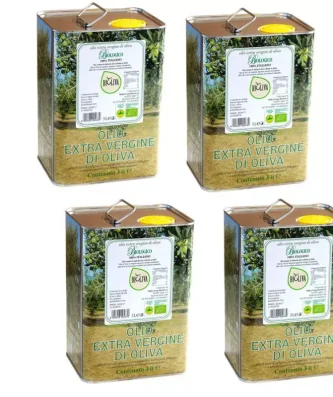 Organic Extra Virgin Olive Oil Bioliva 3 lt x 4