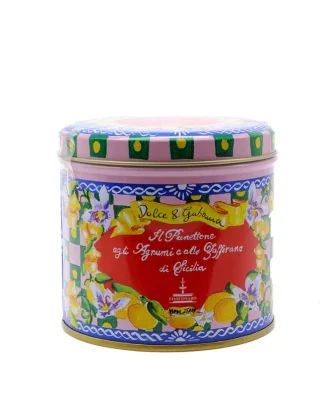 Panettone Fiasconaro Dolce and Gabbana Citrus and Saffron from Sicily Pink 100 gr