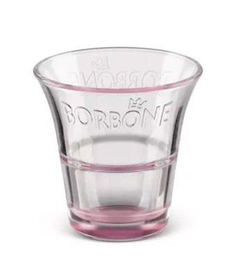 Pink Glass Coffee Cup Caffè Borbone