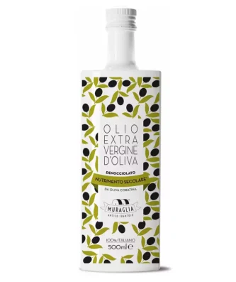 Pitted Monocultivar Coratina Essenza Extra Virgin Olive oil Muraglia 500 ml