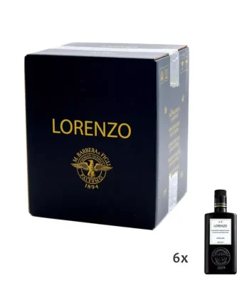 Pitted Monocultivar Nocellara Extra Virgin Olive Oil Lorenzo N° 5 500 ml x 6