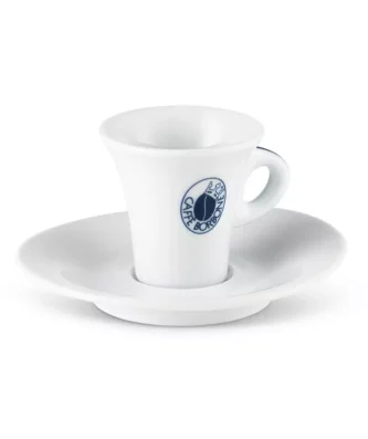 Set of 6 ceramic cups with saucer Caffè Borbone