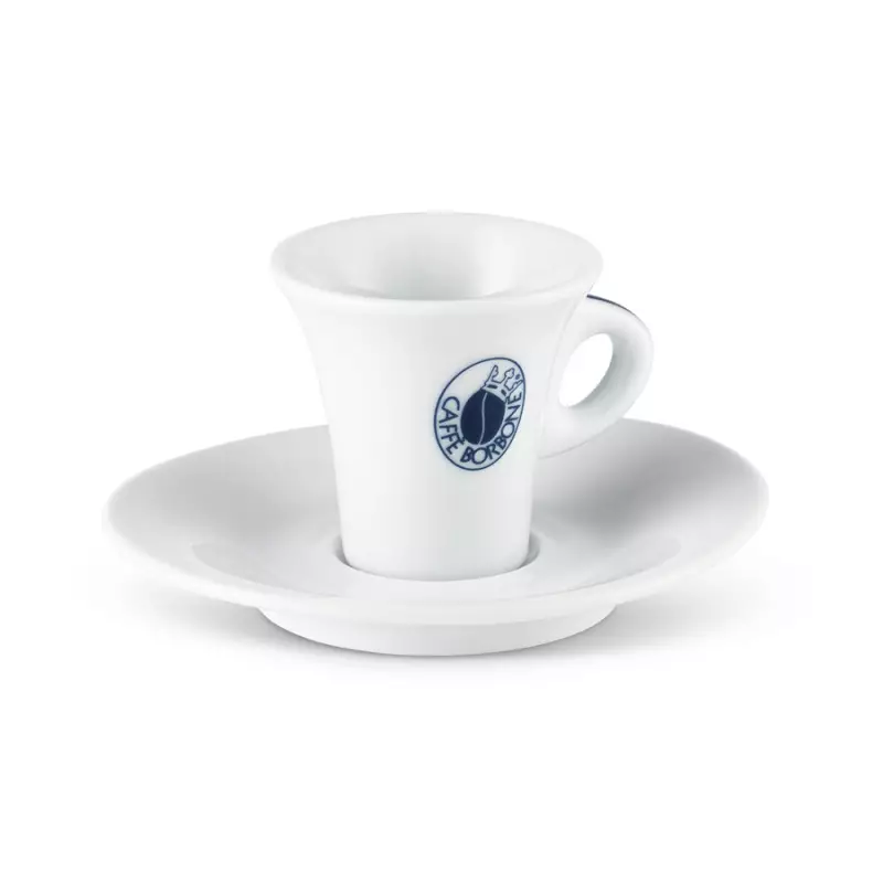 Set of 6 ceramic cups with saucer Caffè Borbone