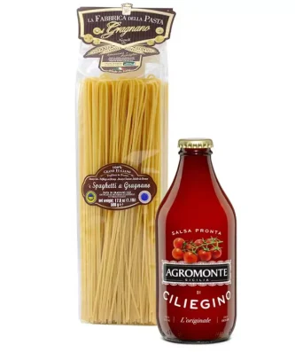 Set Pasta al Pomodoro - Spaghetti di Gragnano IGP 500 gr and Salsa Ciliegino Agromonte 330 gr