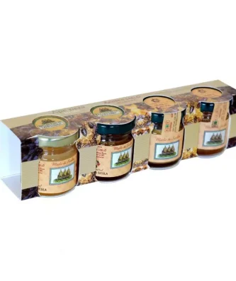 Sicilian Black Bee Winter honey Tasting Set 40 gr x 4