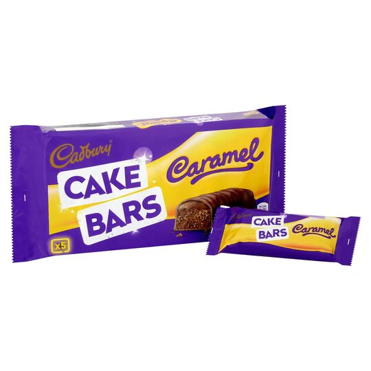 Cadbury Caramel Cake Bars 5 per pack