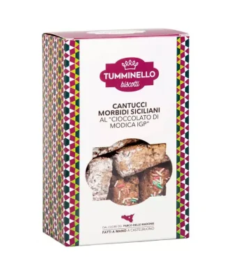 Soft Sicilian Cantucci with Modica IGP Chocolate 270 gr