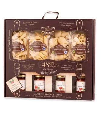 Tasty 48 Hours Gift Box with Pasta di Gragnano IGP 250 gr and ready to use sauces 180 gr