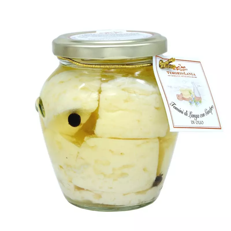 Tomini di Langa with Juniper in Oil 280 gr