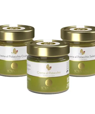 Tris Scyavuru Pistachio Cream : Classic, Salted Pistachio and Crunchy 200 g x 3