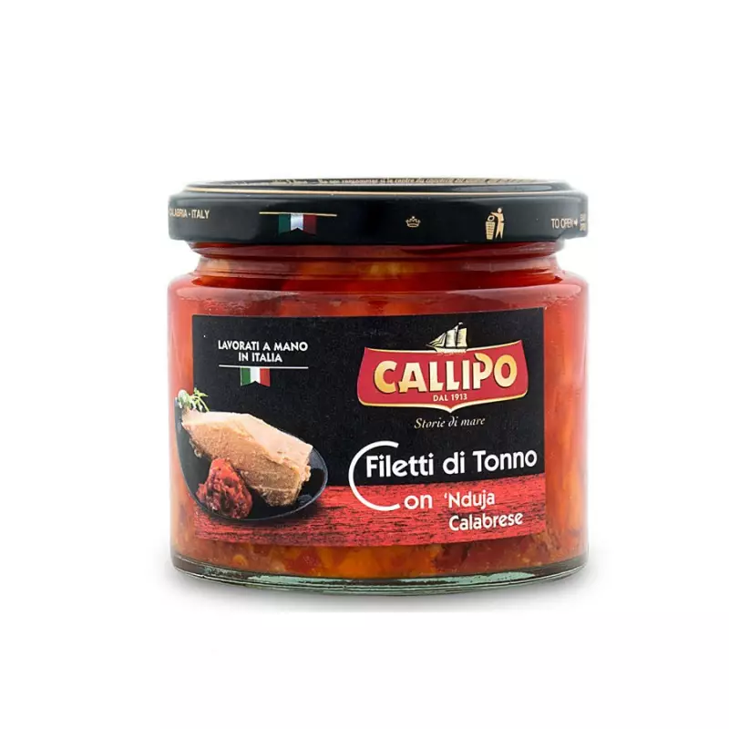 Tuna fish fillets with 'Nduja 200 gr