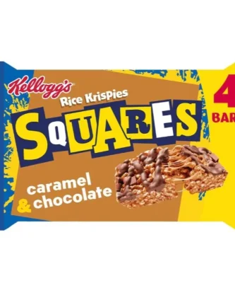 Kellogg's Rice Krispies Squares Caramel & Chocolate Bars 4 per pack