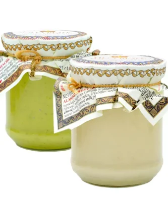 Villa Reale Sweet Spreads Duo: Pistachio and Almond cream 180 gr x 2