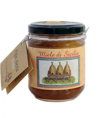 Vulcano Island mixed flower honey Sicilian Black Bee 250 gr