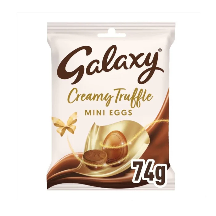 Galaxy Truffles Milk Chocolate Easter Mini Eggs Bag 74g