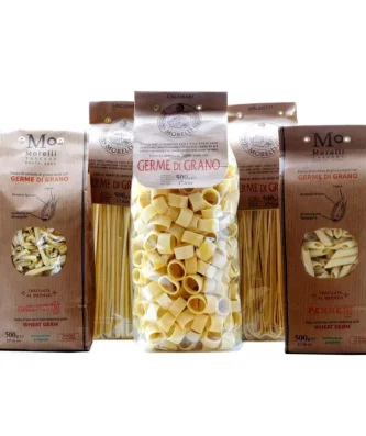 Wheat Germ Pasta Multipack: Spaghetti, Linguine, Calamari, Penne, Strozzapreti 500 gr x 5