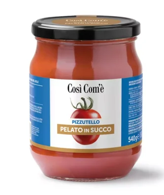 Whole Pizzutello Peeled tomatoes in Juice 540 gr