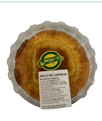 Bolo de Laranja / Orange Cake CARIOQUINHA - 500g