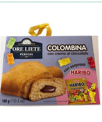 Colomba com Creme de Chocolate / Colomba with Chocolate Filling ORE LIETE - 100g