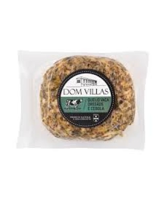 Queijo Curado de Vaca com Oregão e Cebola / Cow Cured Cheese with Oregano and Onion DOM VILLAS - 190g