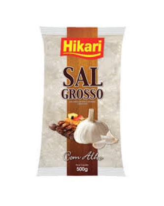 Sal Grosso com Alho / Coarse Salt with Garlic HIKARI - 500g