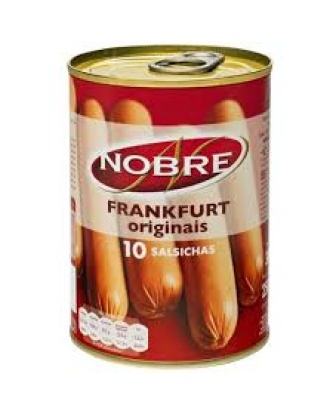 Salsicha Frankfurt em Lata / Franfurt Sausages NOBRE - 350g