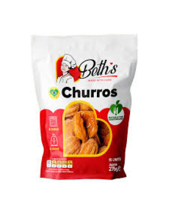Churros Frito e Congelado / Fried and Frozen Churros BETH'S - 15un