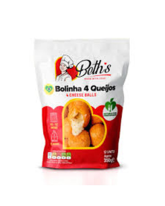 Bolinha de 4 Queijos Congelada / Frozen 4 Cheese Croquette BETH'S - 50un
